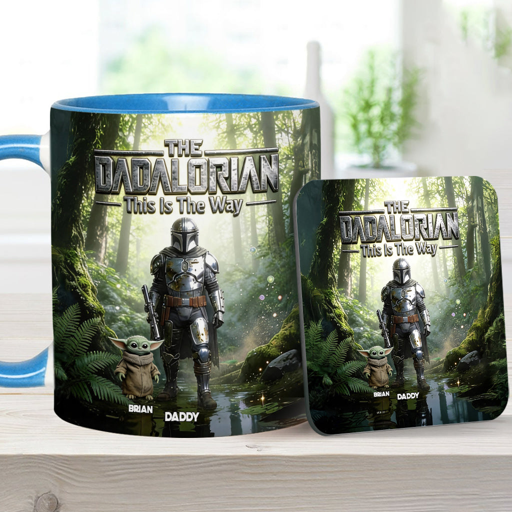 This Is The Way - Personalized The Force Accent Mug & Coaster