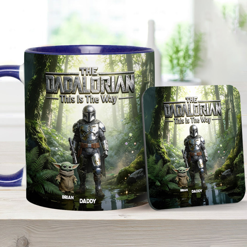 This Is The Way - Personalized The Force Accent Mug & Coaster