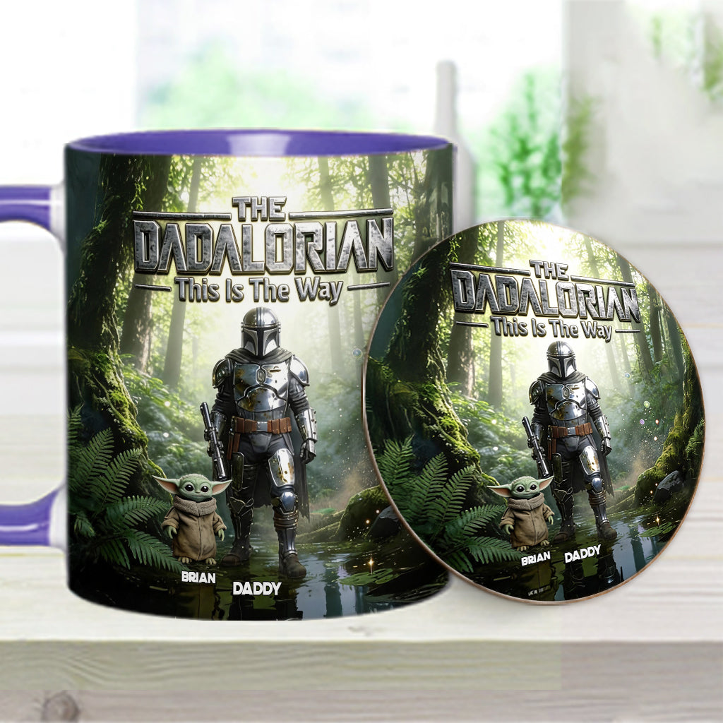 This Is The Way - Personalized The Force Accent Mug & Coaster