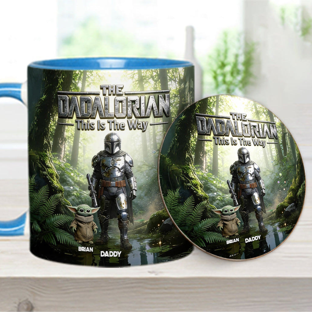 This Is The Way - Personalized The Force Accent Mug & Coaster