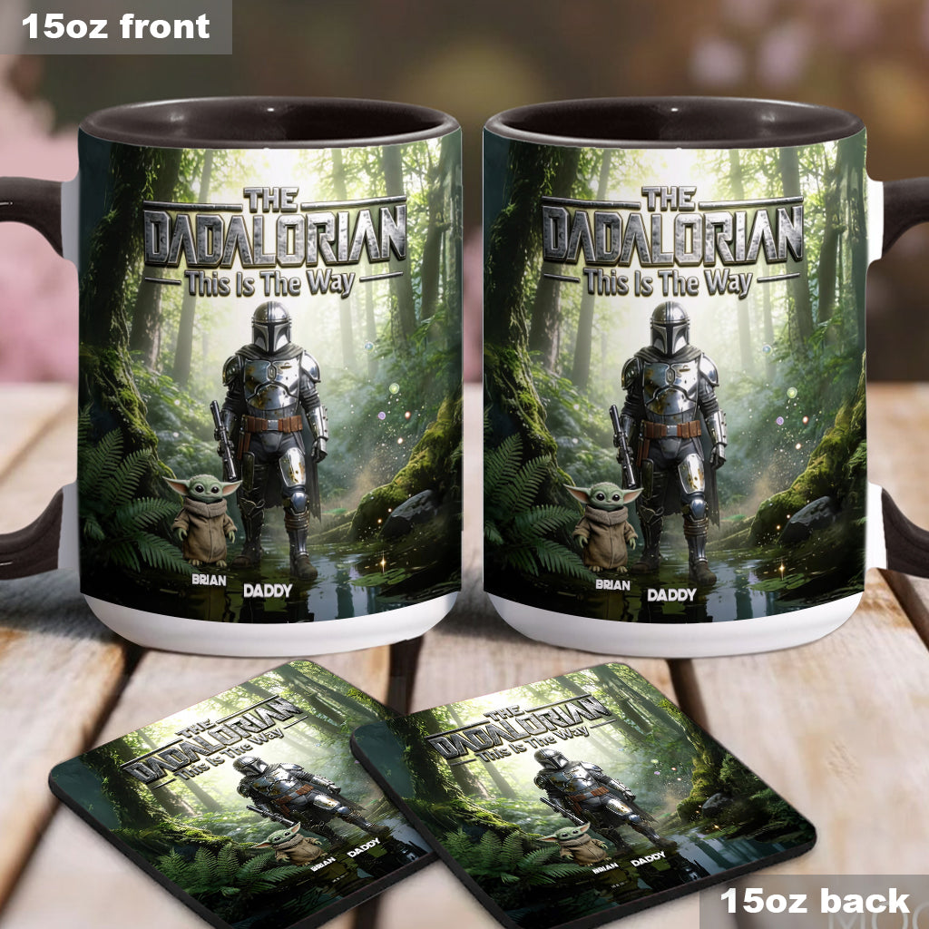 This Is The Way - Personalized The Force Accent Mug & Coaster