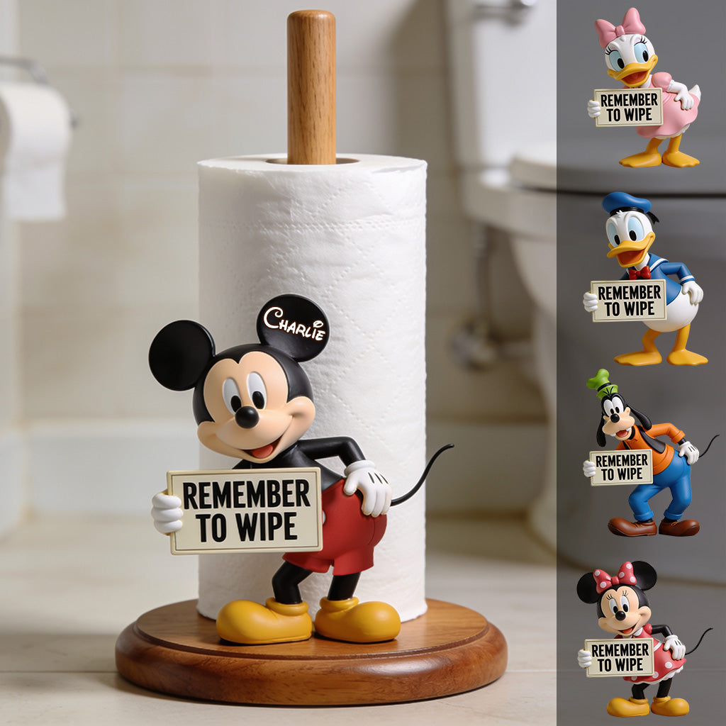 Remember To Wipe - Personalized Mouse Paper Towel Stand