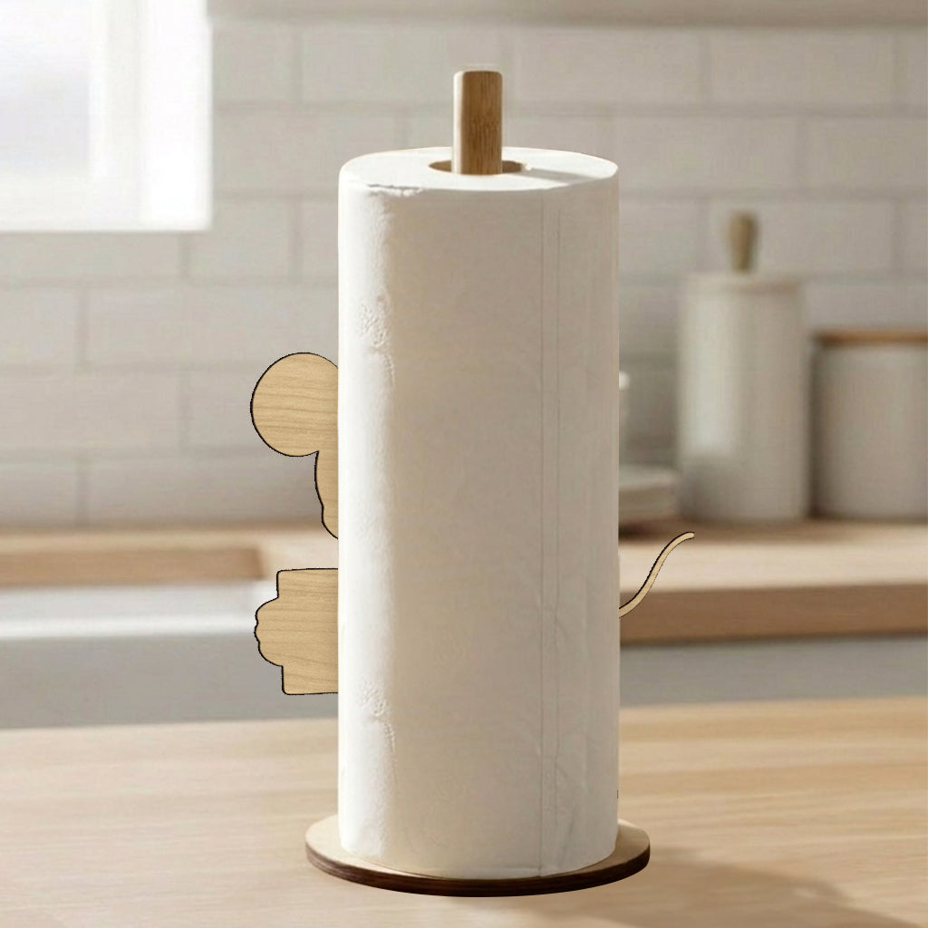 Remember To Wipe - Personalized Mouse Paper Towel Stand