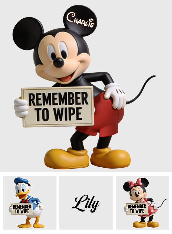Remember To Wipe - Personalized Mouse Paper Towel Stand