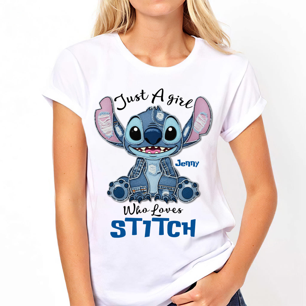 Just A Girl Who Loves Ohana - Personalized Ohana T-shirt And Hoodie
