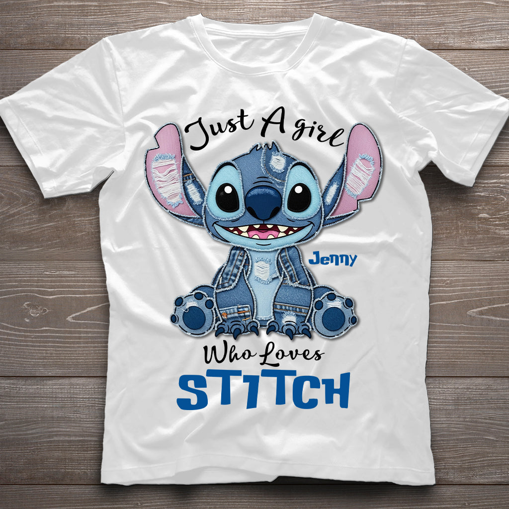 Just A Girl Who Loves Ohana - Personalized Ohana T-shirt And Hoodie