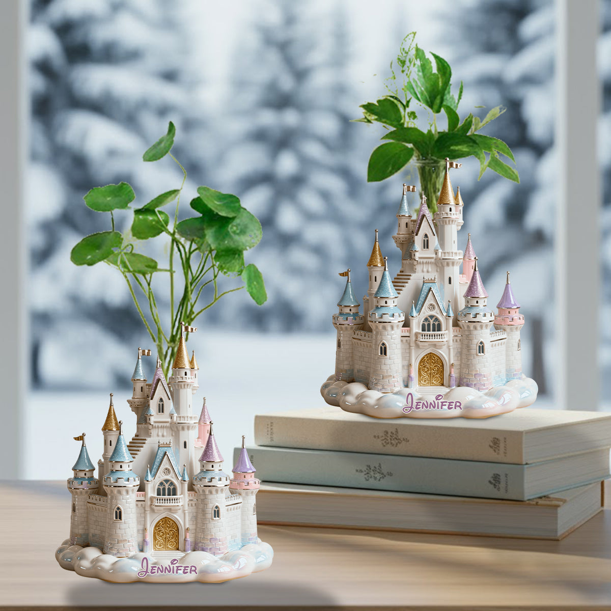 Magic Castle - Personalized Mouse Custom Shape Acrylic Flower Vase