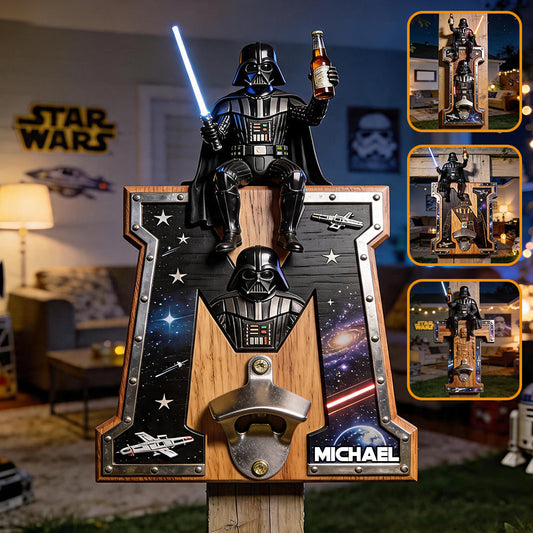 The Beer Force - Personalized The Force Wall Bottle Opener