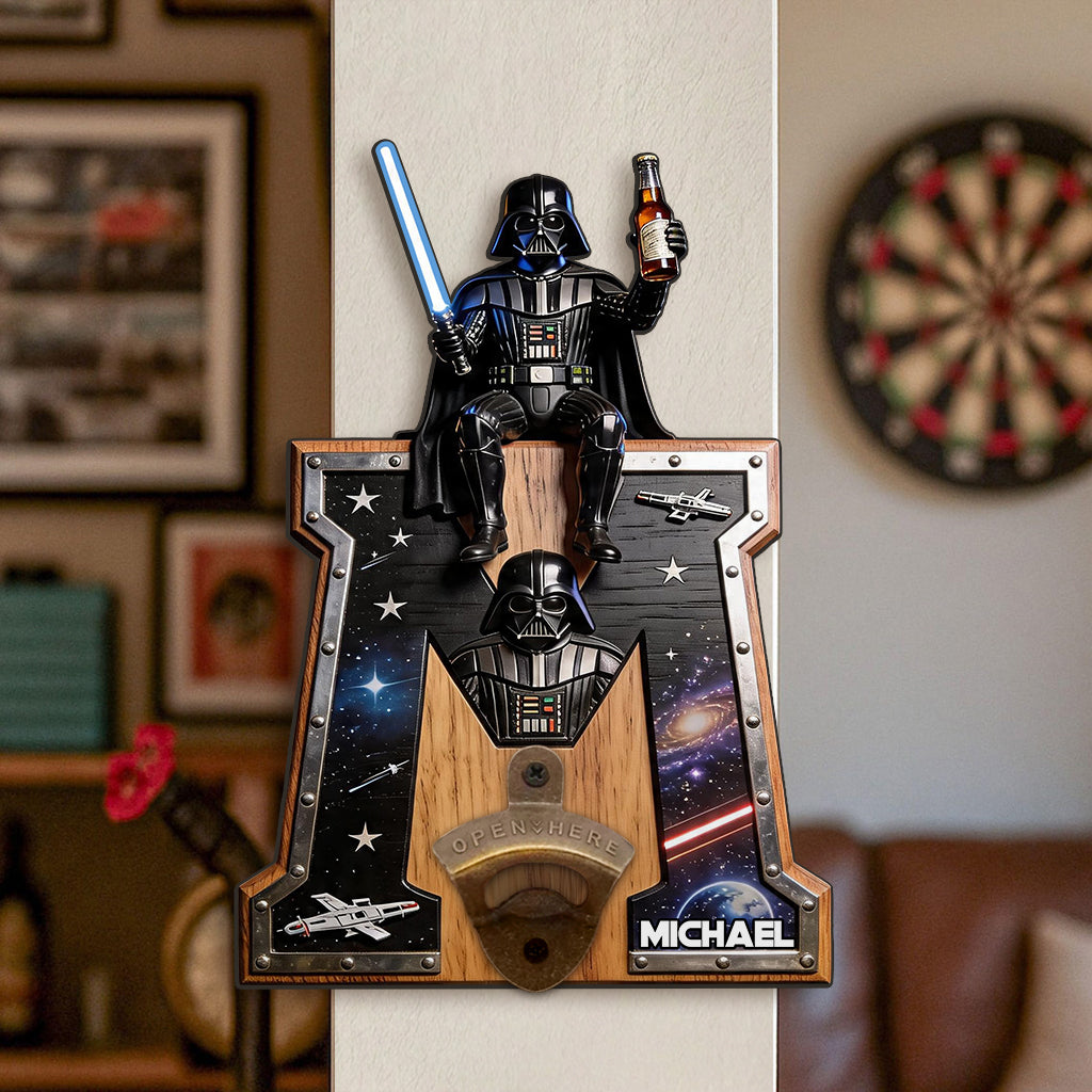 The Beer Force - Personalized The Force Wall Bottle Opener