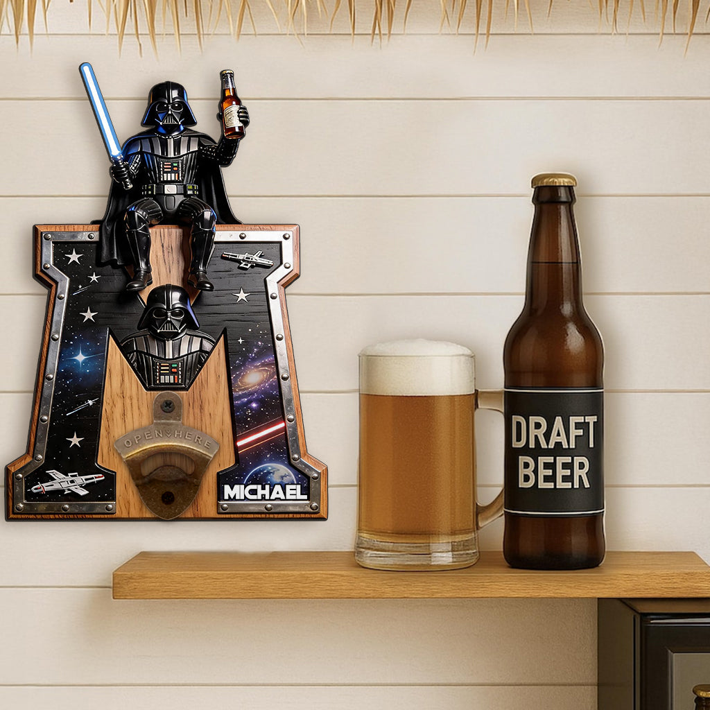 The Beer Force - Personalized The Force Wall Bottle Opener