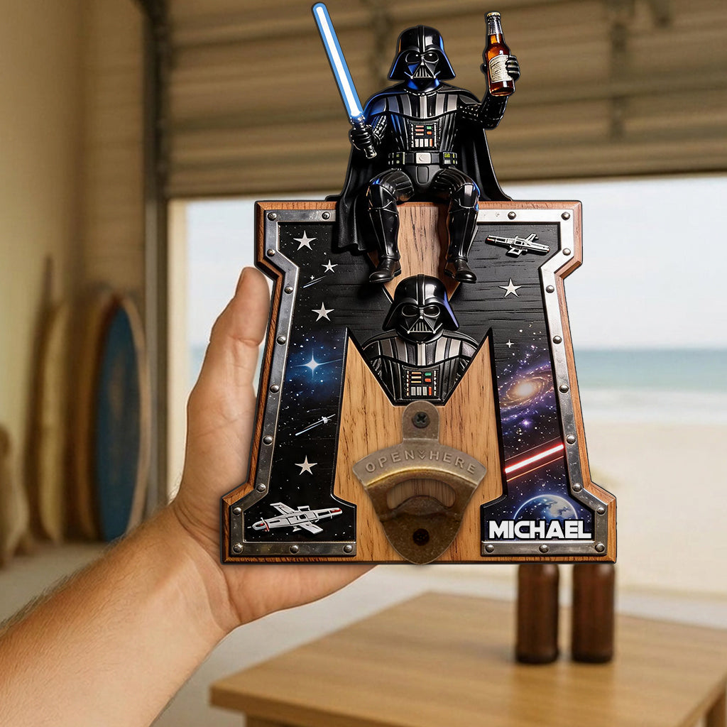 The Beer Force - Personalized The Force Wall Bottle Opener