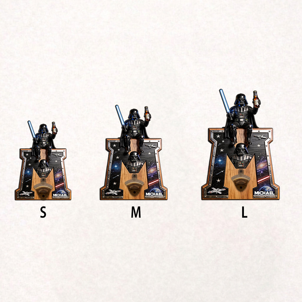 The Beer Force - Personalized The Force Wall Bottle Opener