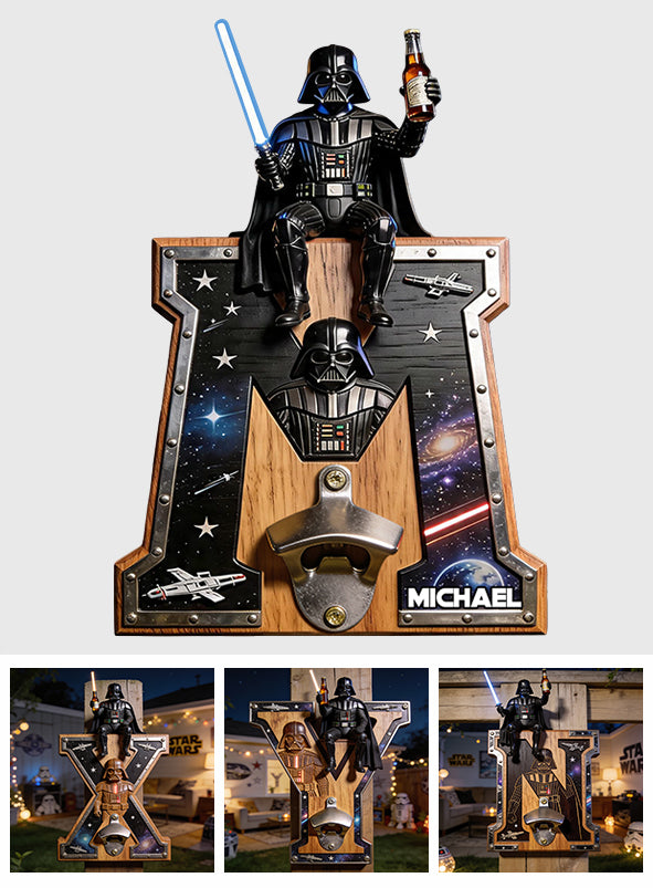 The Beer Force - Personalized The Force Wall Bottle Opener