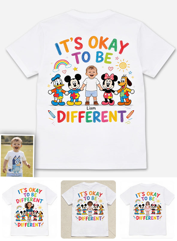 Cute Cartoon Friends Autism Acceptance - Personalized Autism Awareness Kid T-Shirt