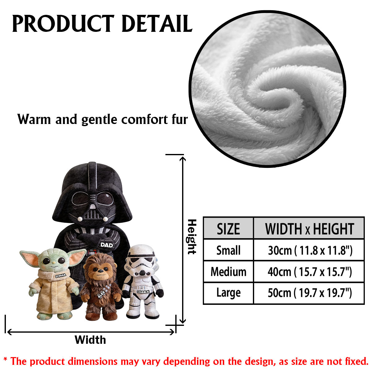 The Best Dad/Grandpa In The Galaxy - Personalized The Force Premium Faux Fur Pillow