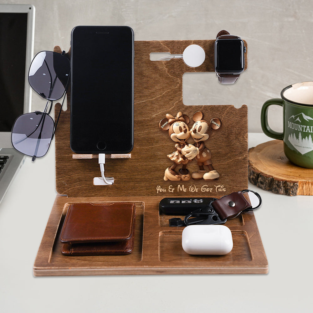 Cute Mouse Couple - Personalized Mouse Docking Station