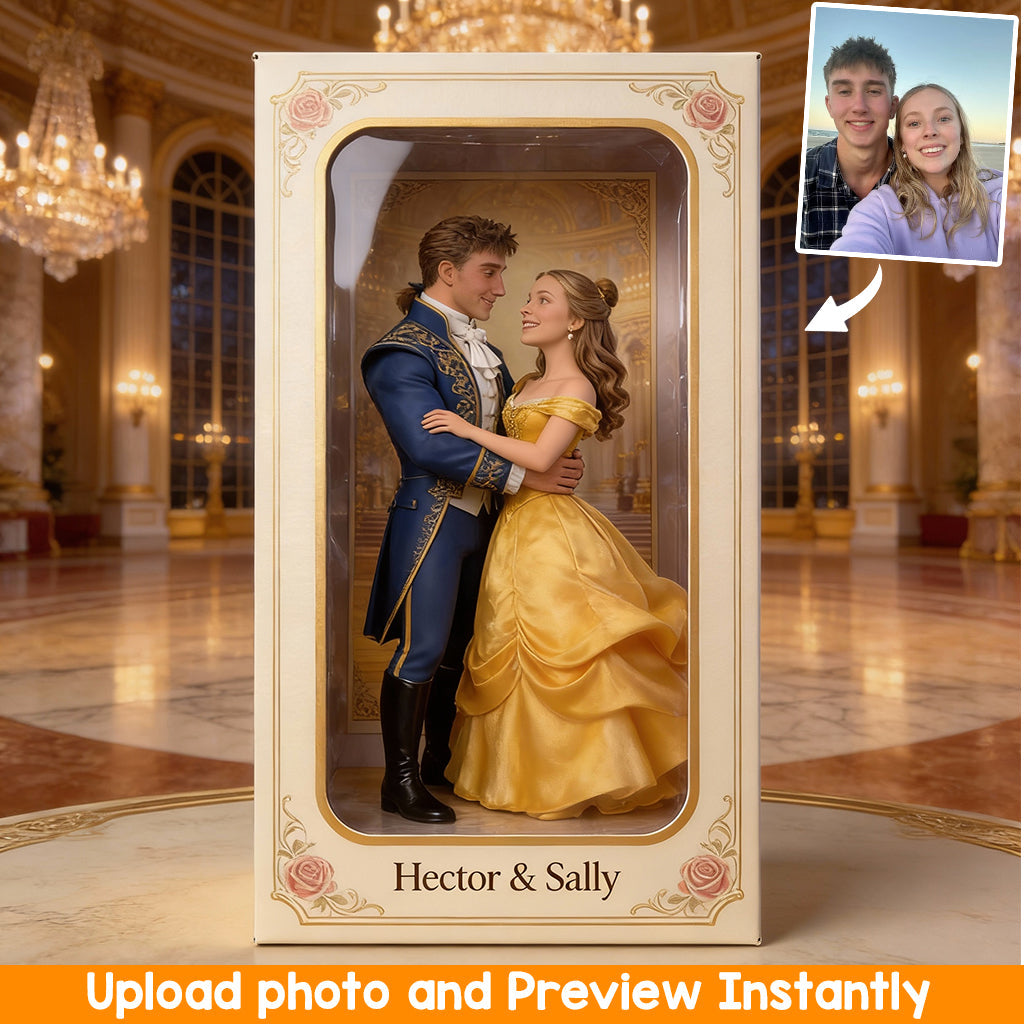 Custom Any Photo Perfect Gift For Couple - Personalized Beauty And The Beast Custom Shaped Acrylic Plaque