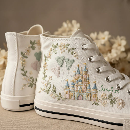 The Magical Castle - Personalized Mouse High Top Shoes
