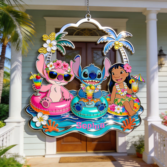 Ohana Vibe - Personalized Ohana 3D Printed Cut Metal Sign