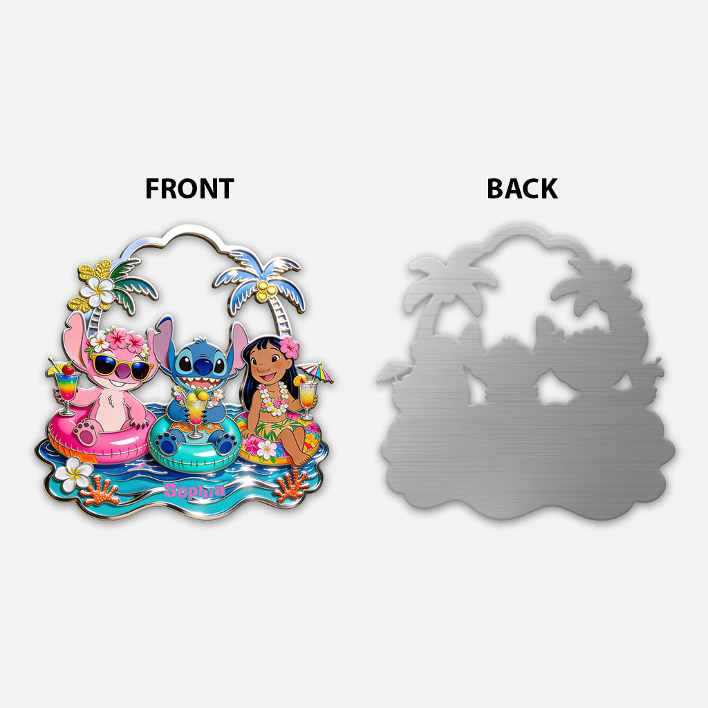 Ohana Vibe - Personalized Ohana 3D Printed Cut Metal Sign