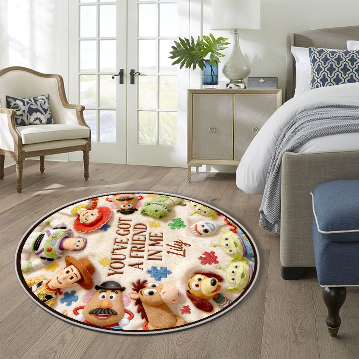 You've Got A Friend In Me - Personalized Autism Awareness Non-Slip Tufted Rug