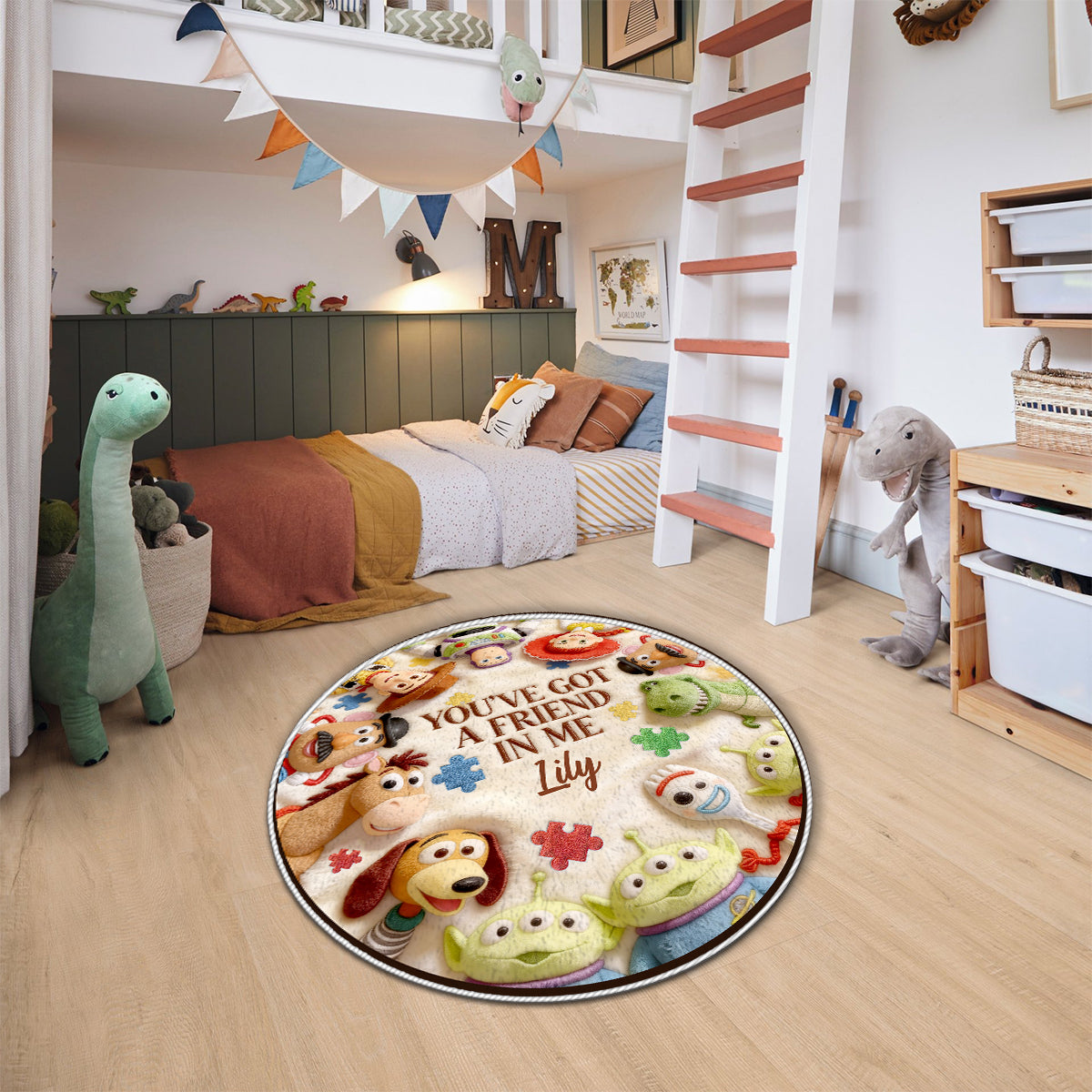 You've Got A Friend In Me - Personalized Autism Awareness Non-Slip Tufted Rug
