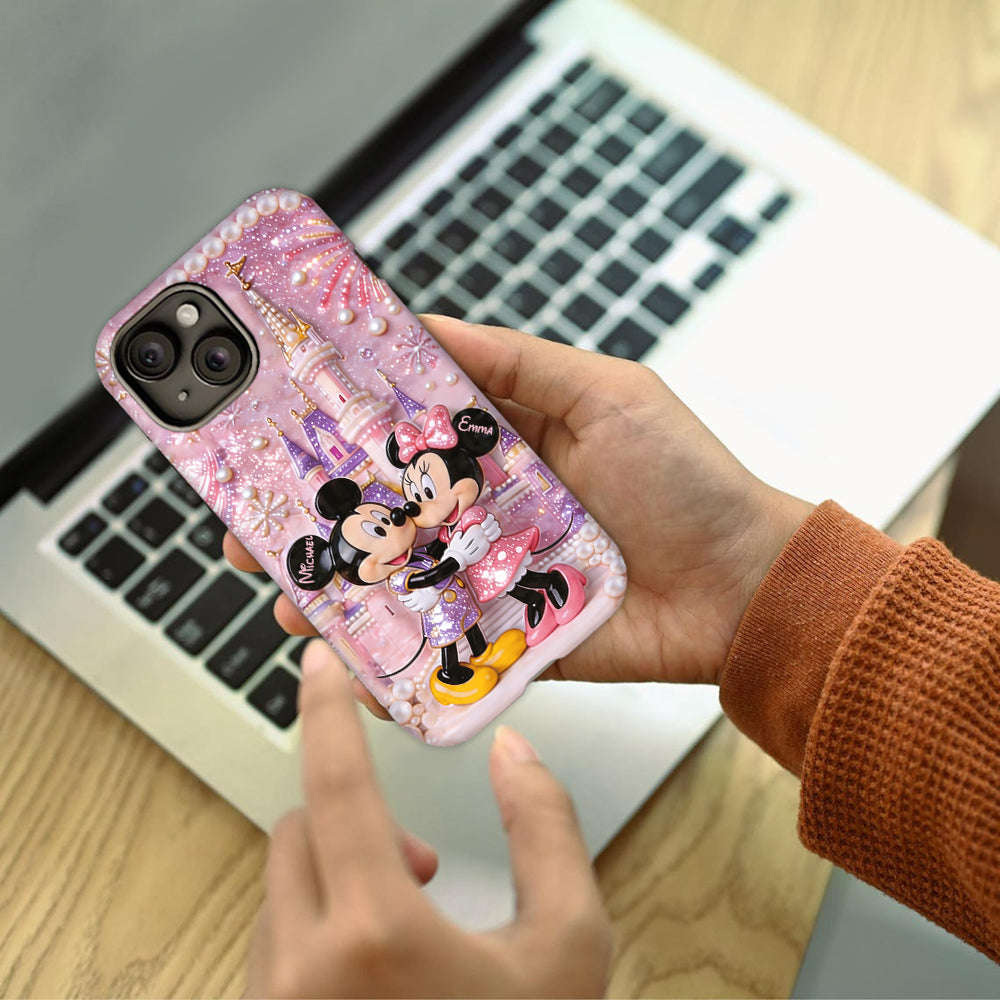 Cartoon Mouse Lovers Gift - Personalized Dream Trip Full Print Phone Case