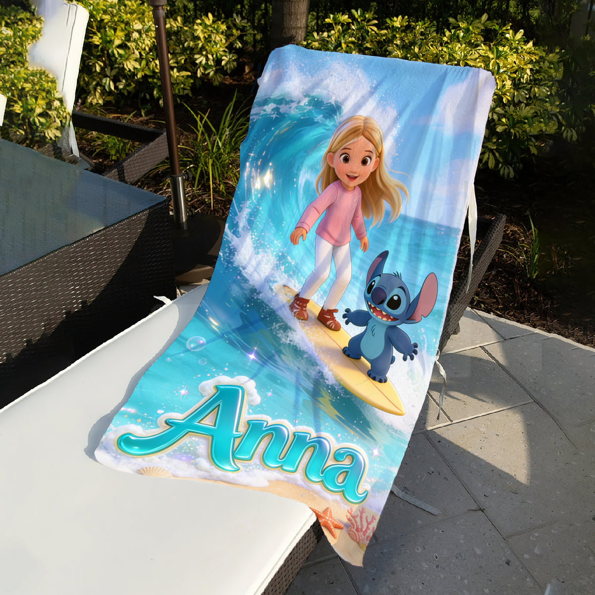 Ohana Summer Vibes - Personalized Ohana Quick-dry Beach Towel/ Bath Towel