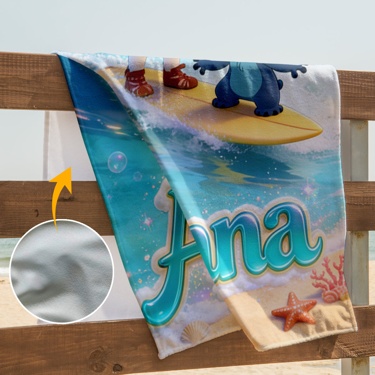 Ohana Summer Vibes - Personalized Ohana Quick-dry Beach Towel/ Bath Towel