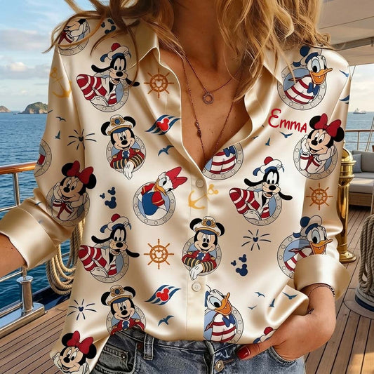 Cruise Time - Personalized Dream Cruise Button-Up Shirt
