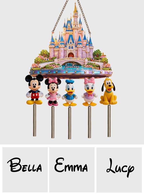 Magical Land - Personalized Dream Trip Wind Chime With Charm