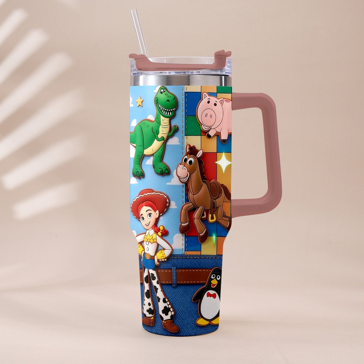 Galaxy And Western Buddy Toy - Personalized Toy Story Tumbler With Plush Charm