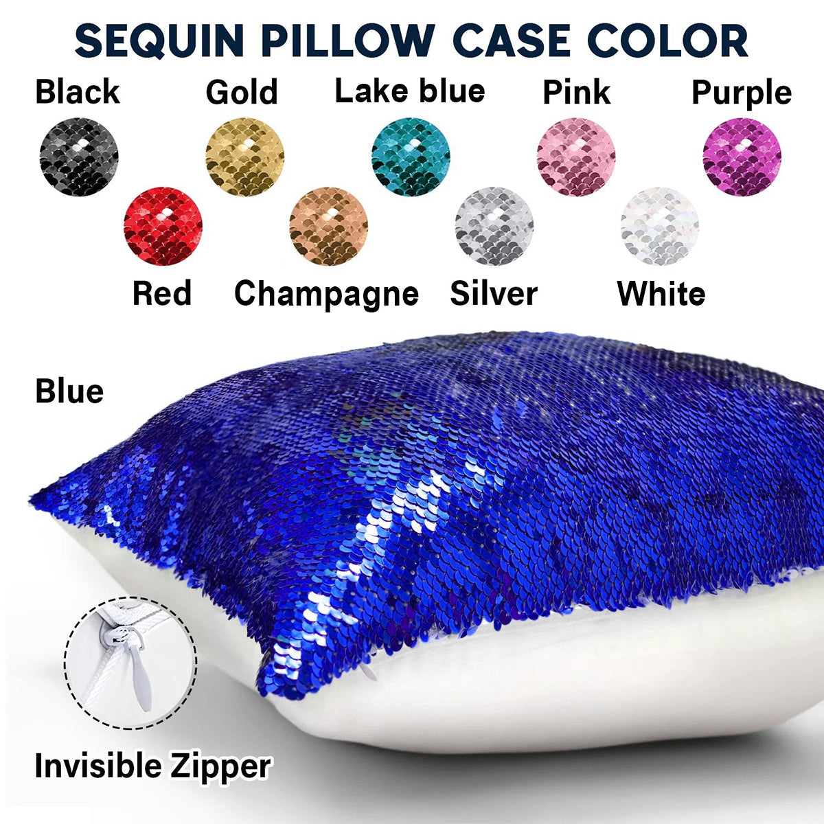 Mouse Couple USA 250 Years Anniversary - Personalized Mouse Sequin Pillow Cover