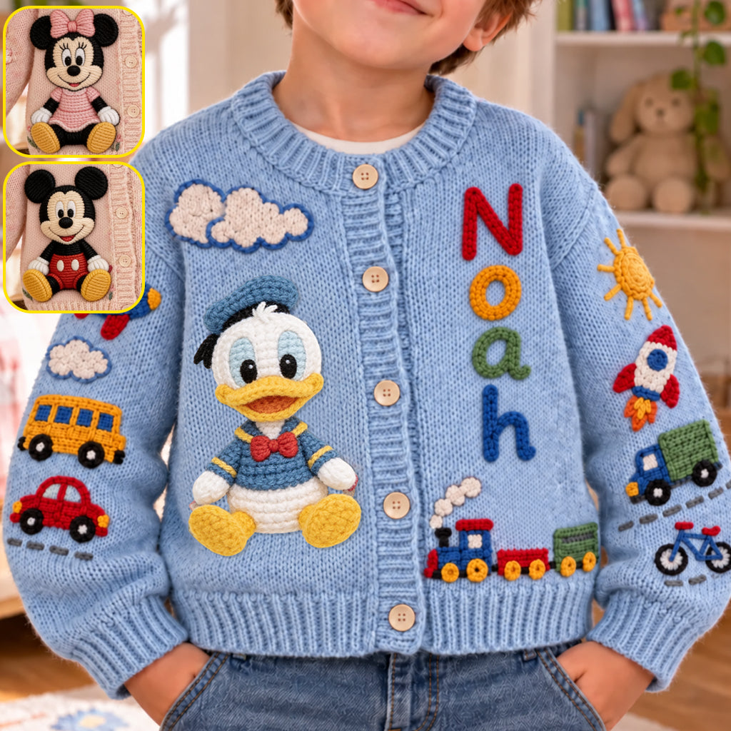 Magical Day - Personalized Mouse Cardigan Sweater