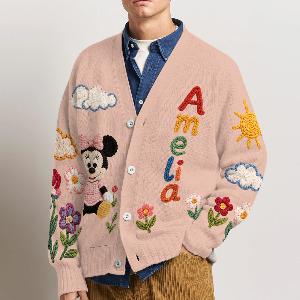 Magical Day - Personalized Mouse Cardigan Sweater