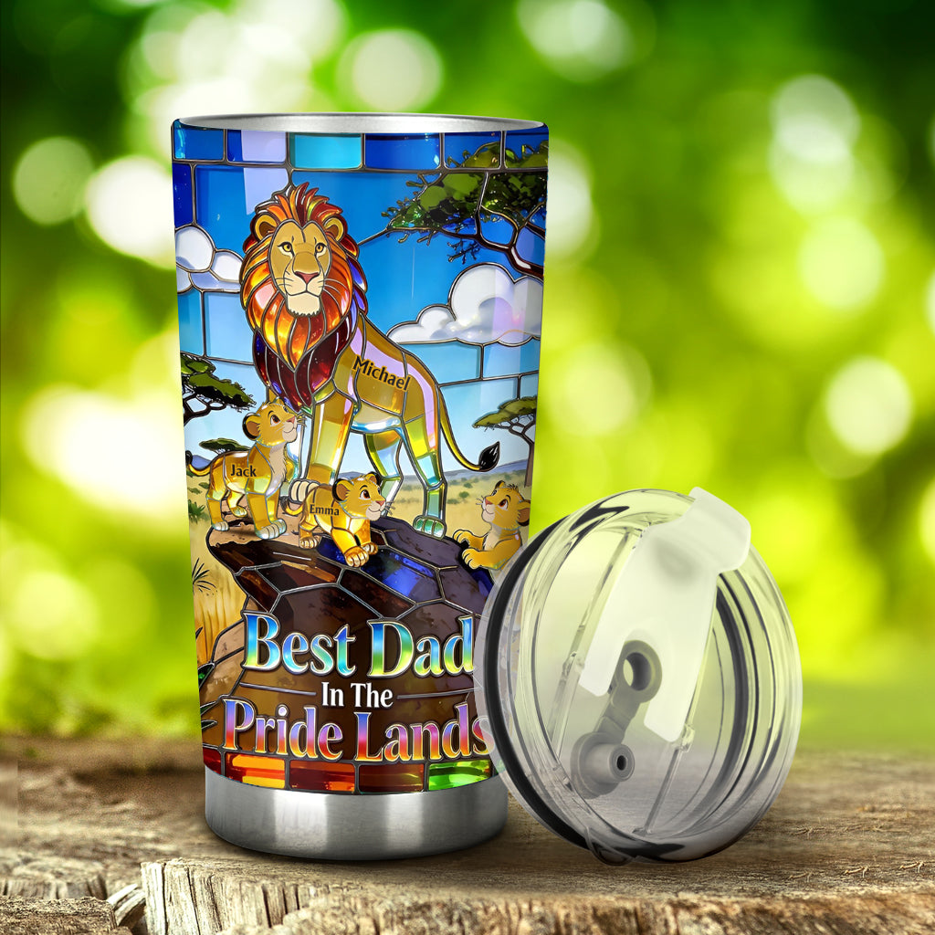 Best Dad In The Pride Lands - Personalized Tumbler