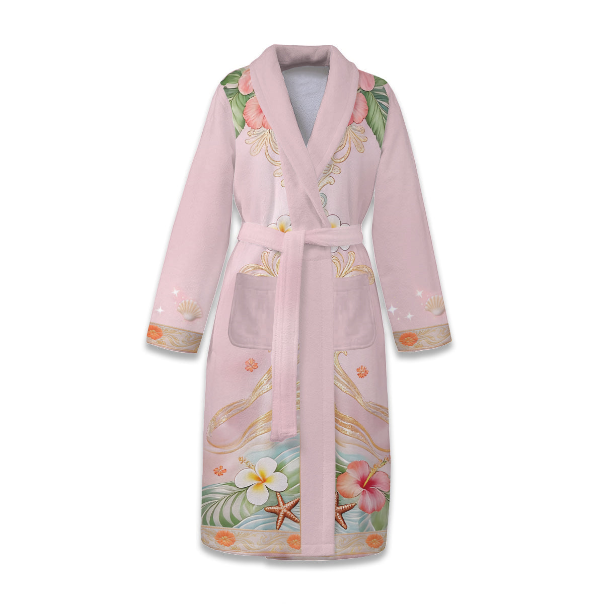 Ohana Vibe - Personalized Ohana Pajama Kimono Robe