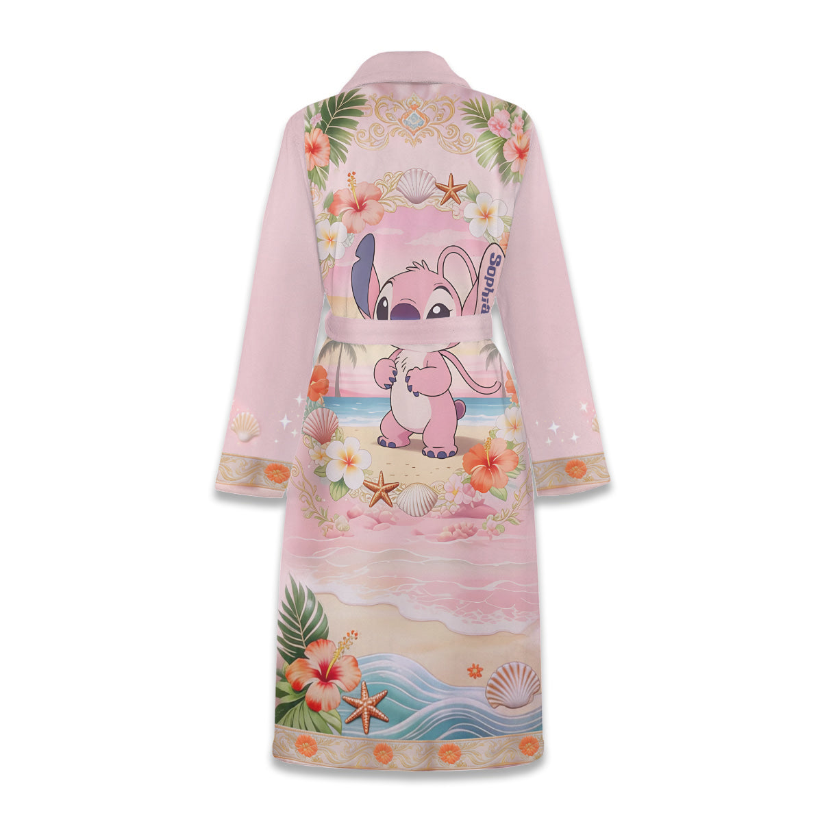 Ohana Vibe - Personalized Ohana Pajama Kimono Robe