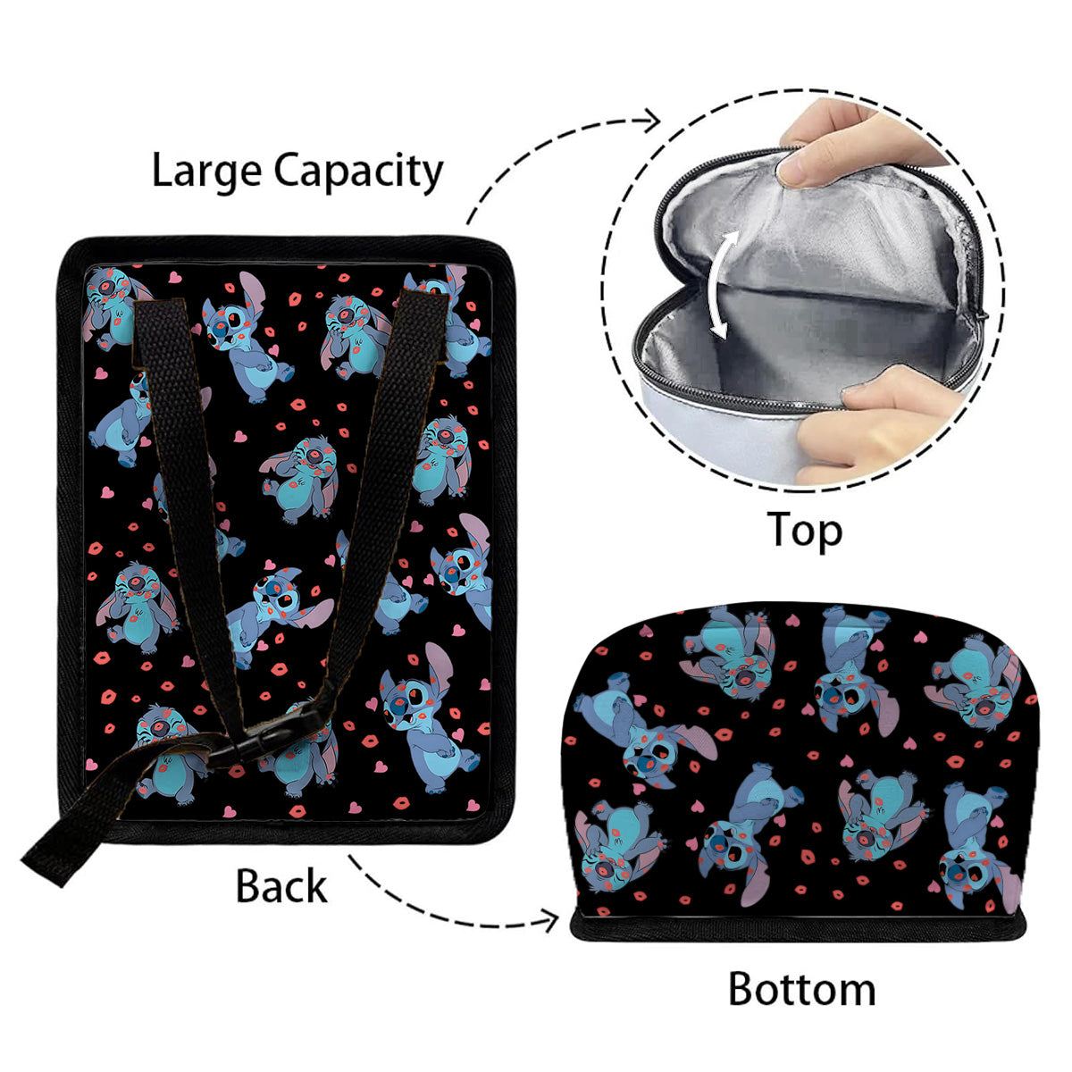 Ohana In The Car - Personalized Ohana Portable Car Trash Can/ Organizer