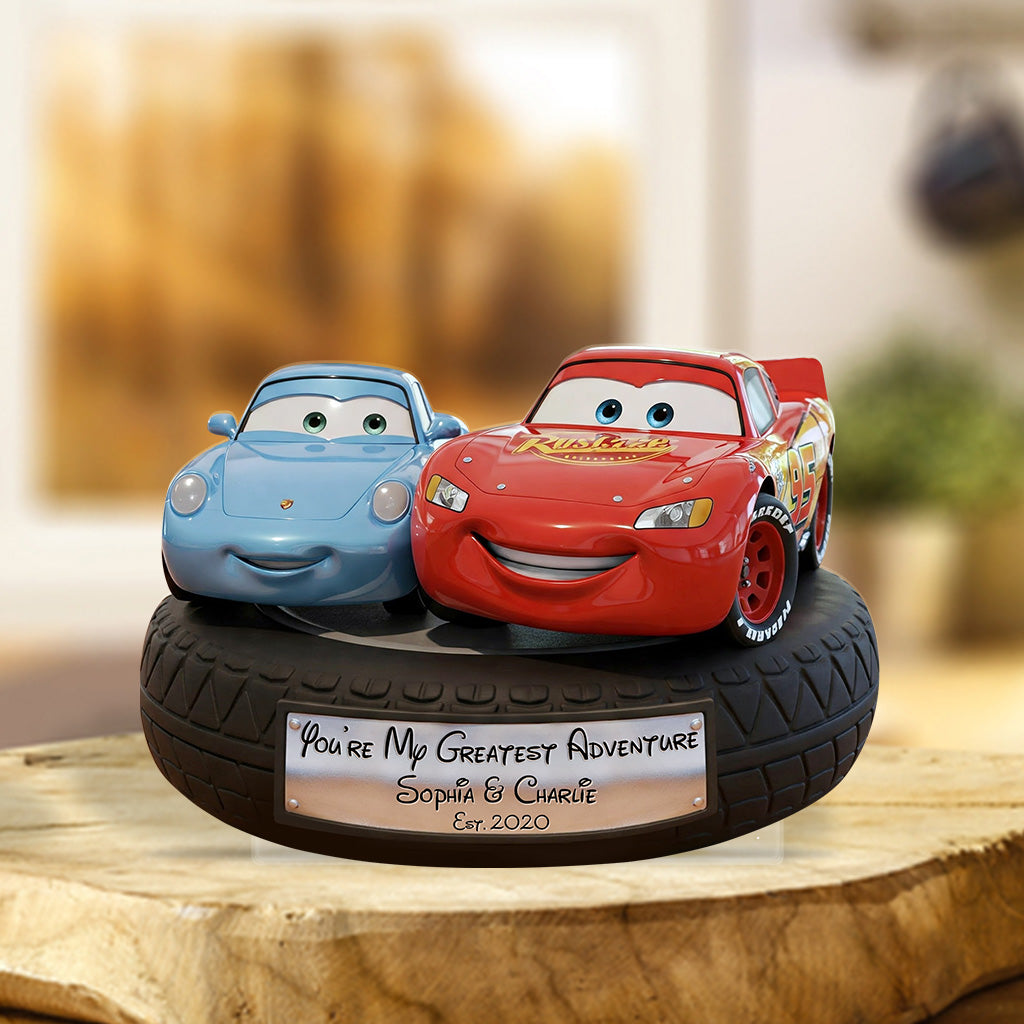 You're My Greatest Adventure - Personalized Couple Custom Shaped Acrylic Plaque