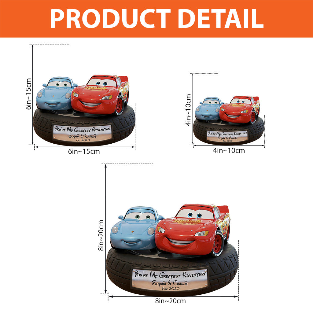 You're My Greatest Adventure - Personalized Couple Custom Shaped Acrylic Plaque