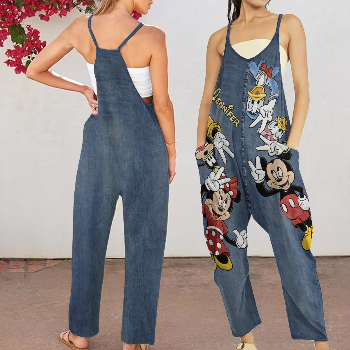 Magical Friends - Personalized Mouse Loose-Fit Overalls/ Rompers