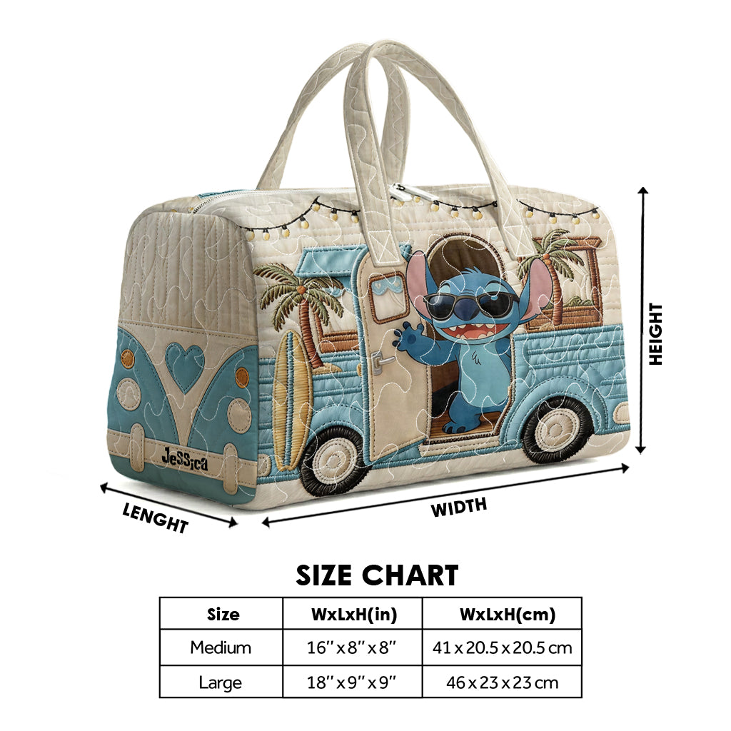 Ohana Means Family - Personalized Ohana Quilted Duffle Bag