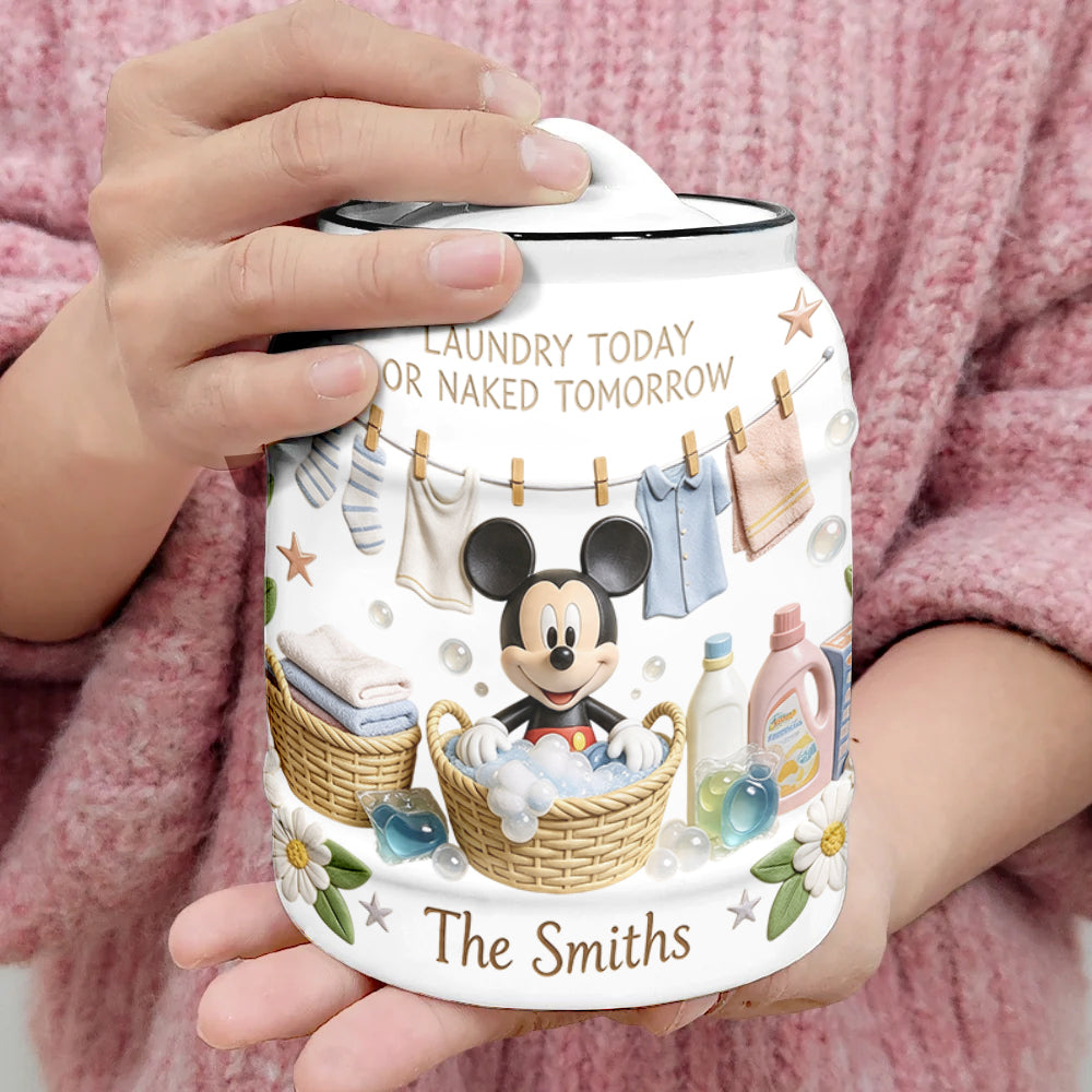 Laundry Today - Personalized Mouse Laundry Pods Jar