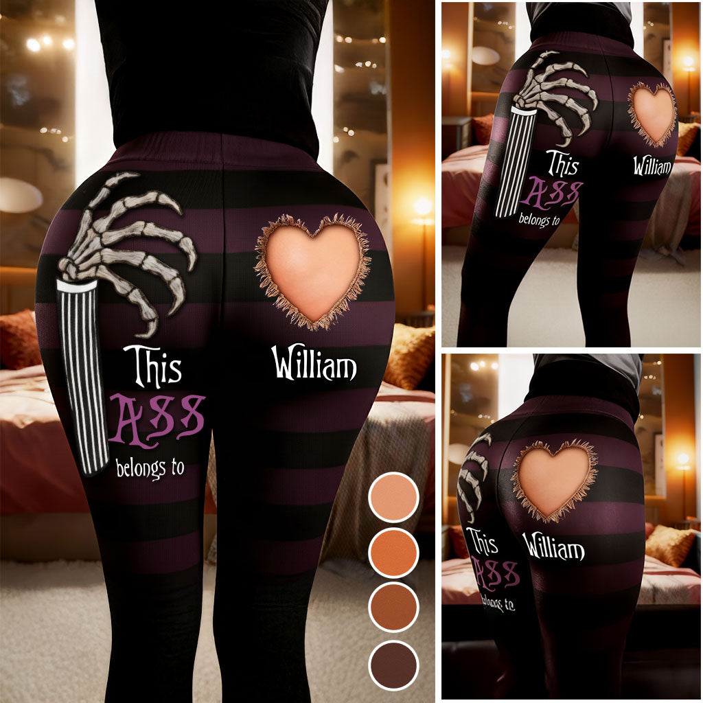 This Ass Belongs To - Personalized Nightmare Leggings