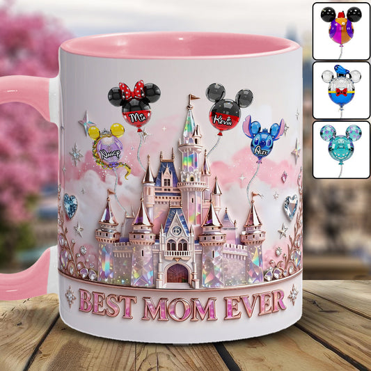 Best Mom Ever - Personalized Mouse Accent Mug
