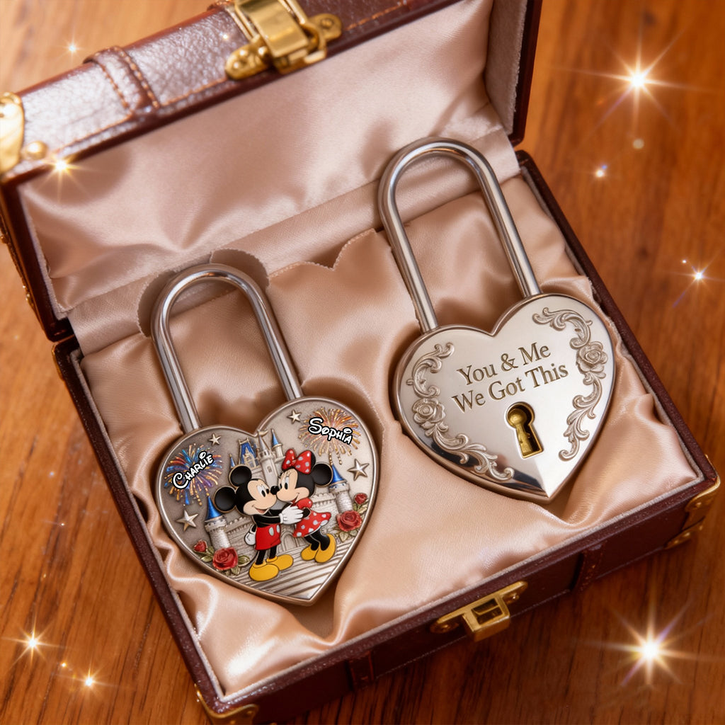 My Greatest Adventure - Personalized Mouse Heart Padlock