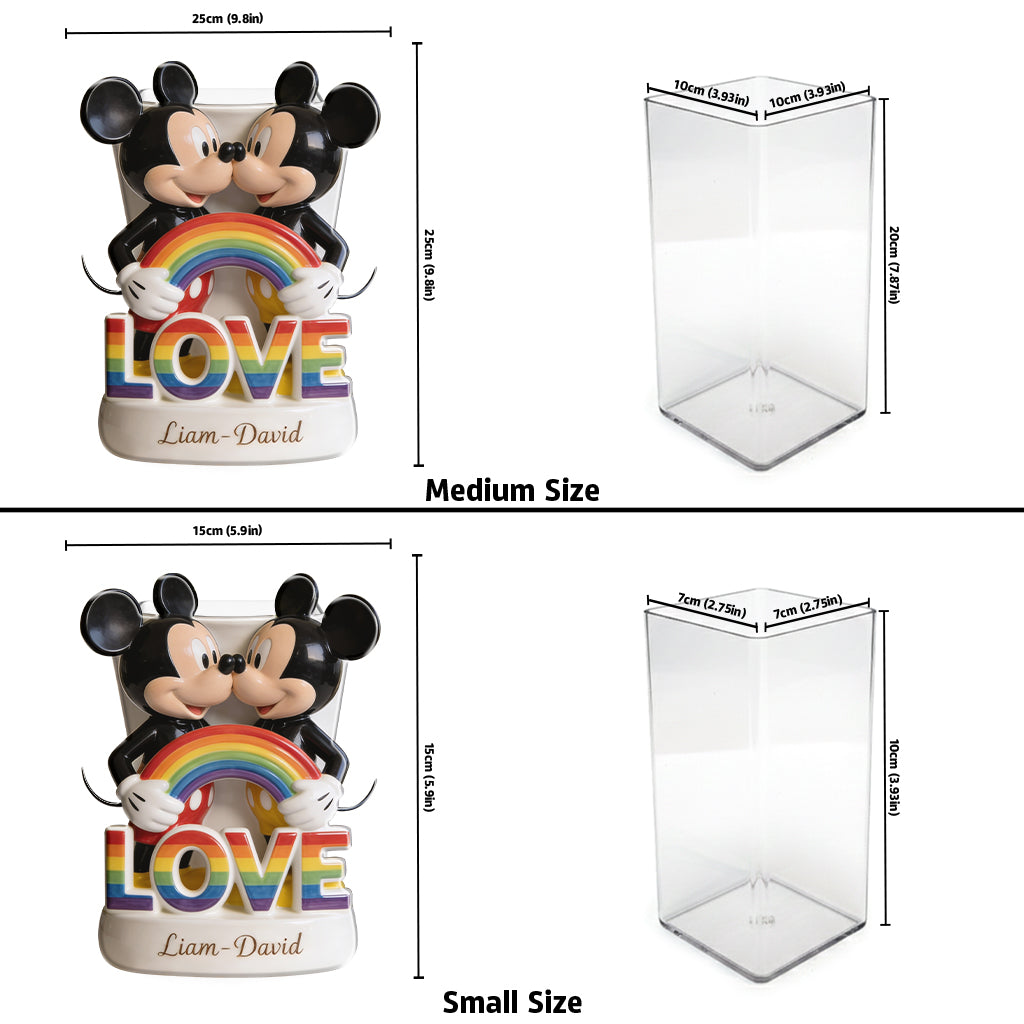 Love Is Love - Personalized LGBT Support Acrylic Pot