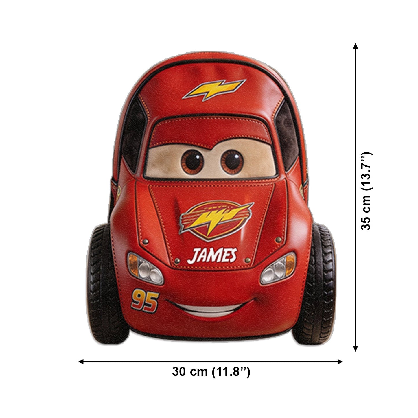 Kid Car - Personalized Racing Lover Changeable Leather Patch Backpack
