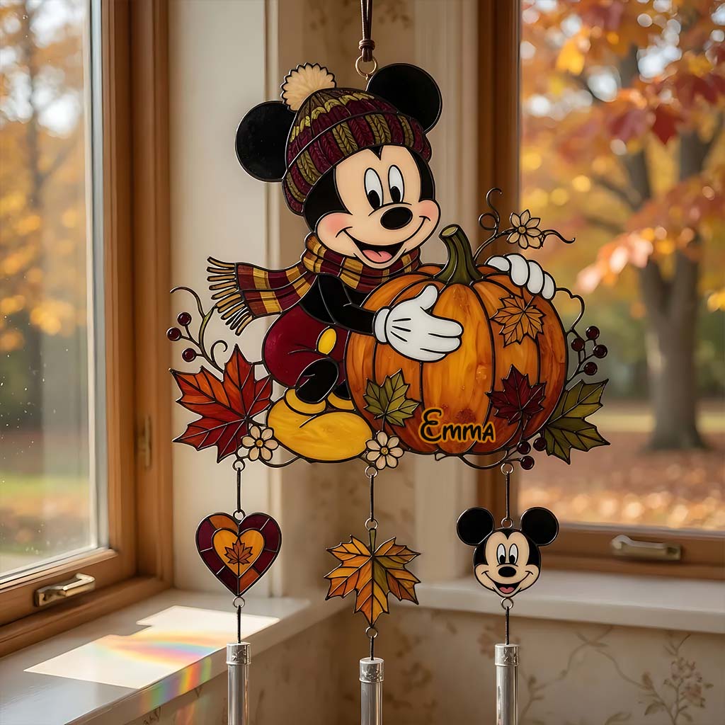 Magical Season - Personalized Mouse Wind Chime With Charm